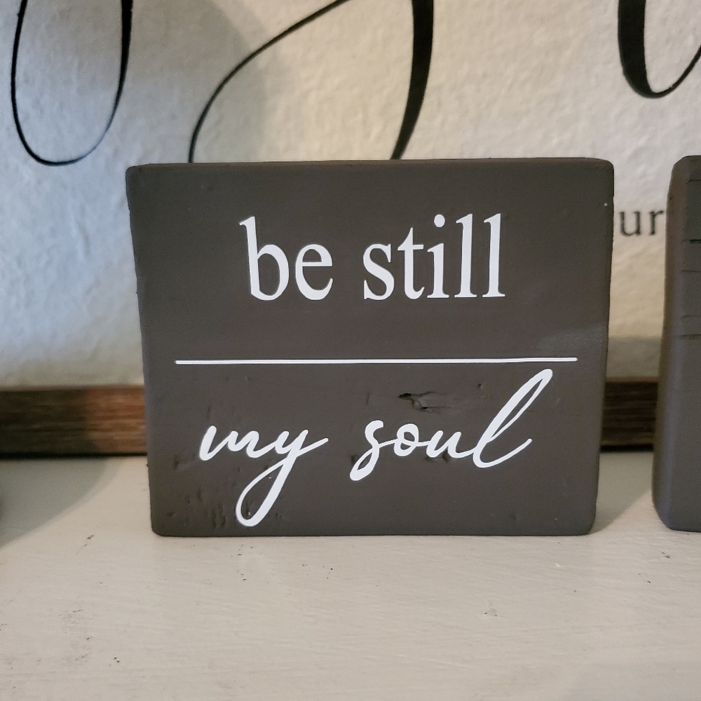 4x4 inch wooden block signs